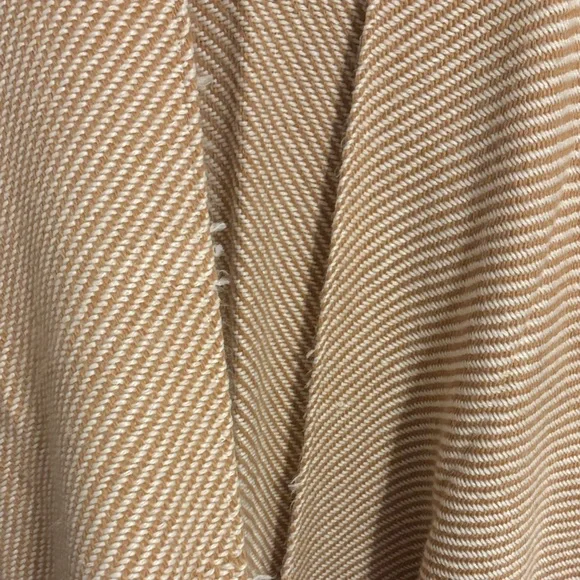 Aerie Beige Striped Open Poncho - Picture 4 of 5